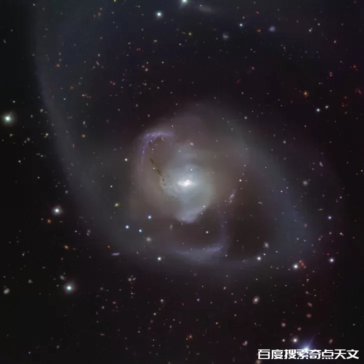 欧南天文台拍摄到壮观的宇宙之舞- NGC 7727