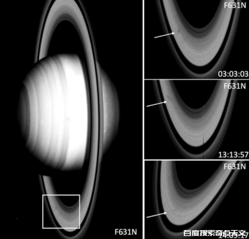 哈伯探测到土星环辐条季节的开始