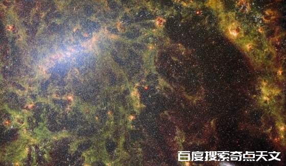 韦伯太空望远镜观察到NGC 5068的恒星形成区