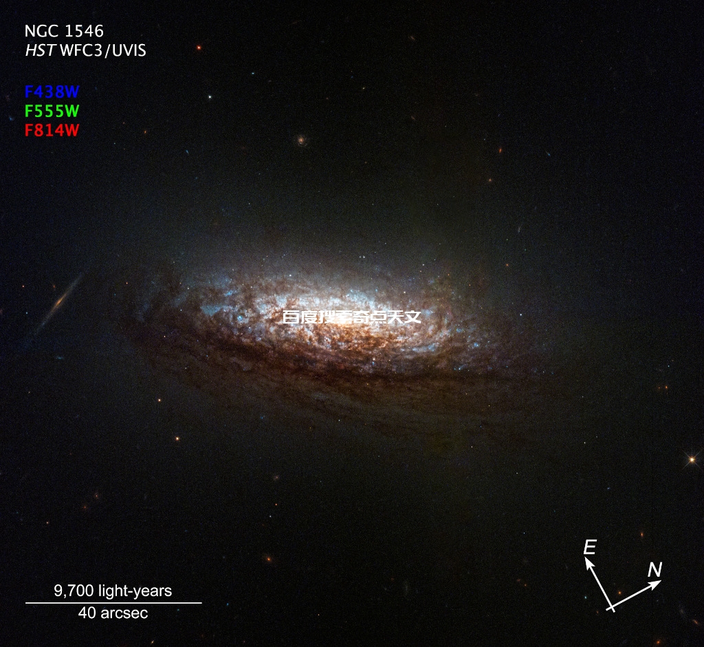 哈勃影像: 星系NGC 1546 哈勃影像: 星系NGC 1546