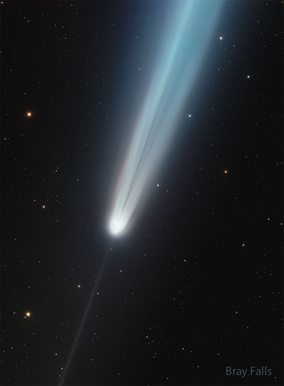 紫金山–阿特拉斯彗星不寻常的彗尾 紫金山–阿特拉斯彗星不寻常的彗尾