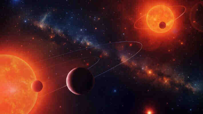 天文学家在致密双星系统中发现三颗地球大小的系外行星的配图