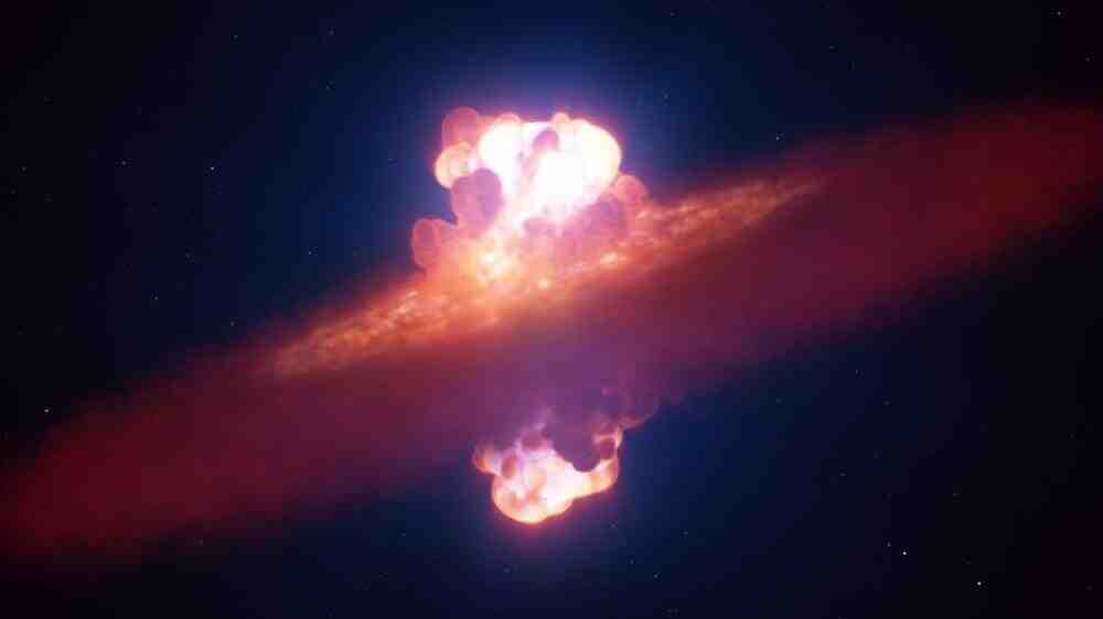 科学家首次惊人地捕捉到超新星撕裂恒星的瞬间的配图