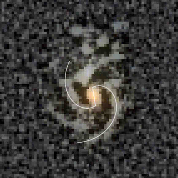 大爆炸后仅20亿年被发现的棒旋星系 | 奇点天文的配图