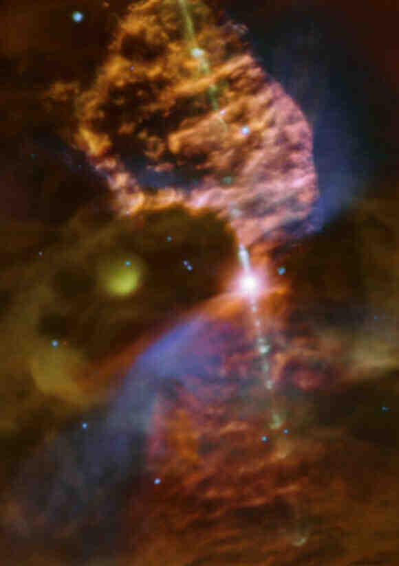 Glowing Nebula Turns Out to Be Stellar Cradle | 奇点天文