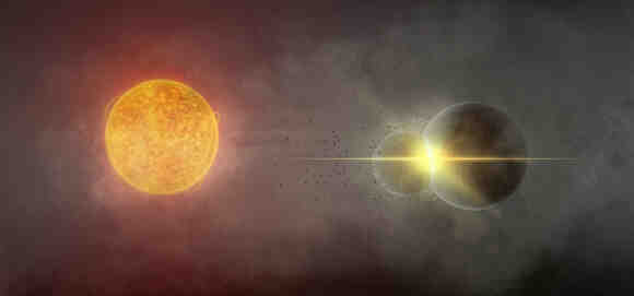 天文学家目击灾难性行星碰撞的余波