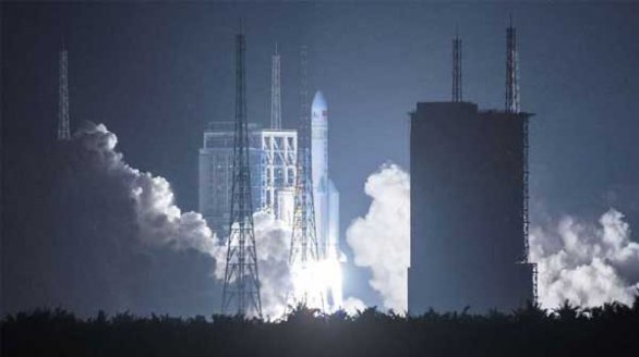 中国发射长征五号火箭，加速推进2020年的火星任务