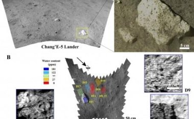 嫦娥五号登陆器首次在现场探测到月球有水