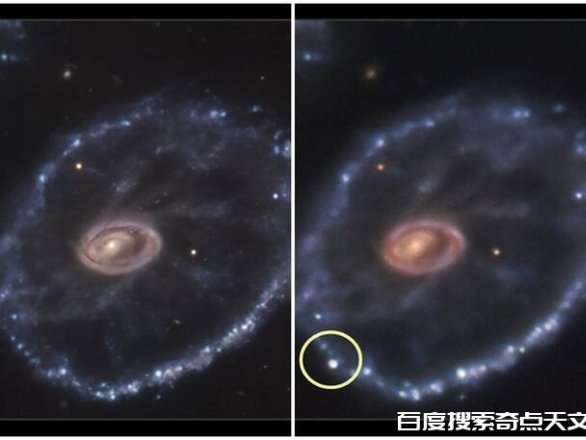 玉夫座车轮星系距地球5亿光年超新星爆发“SN2021afdx”